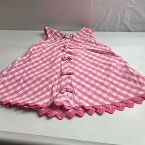 First Impressions Pink and White Gingham Toddler Dress